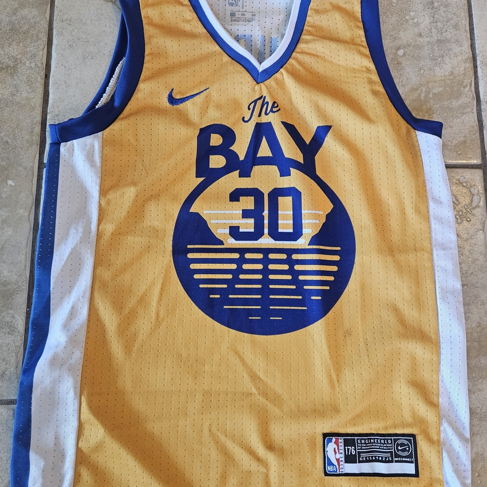 Golden State Warriors Yellow and Blue Jersey
